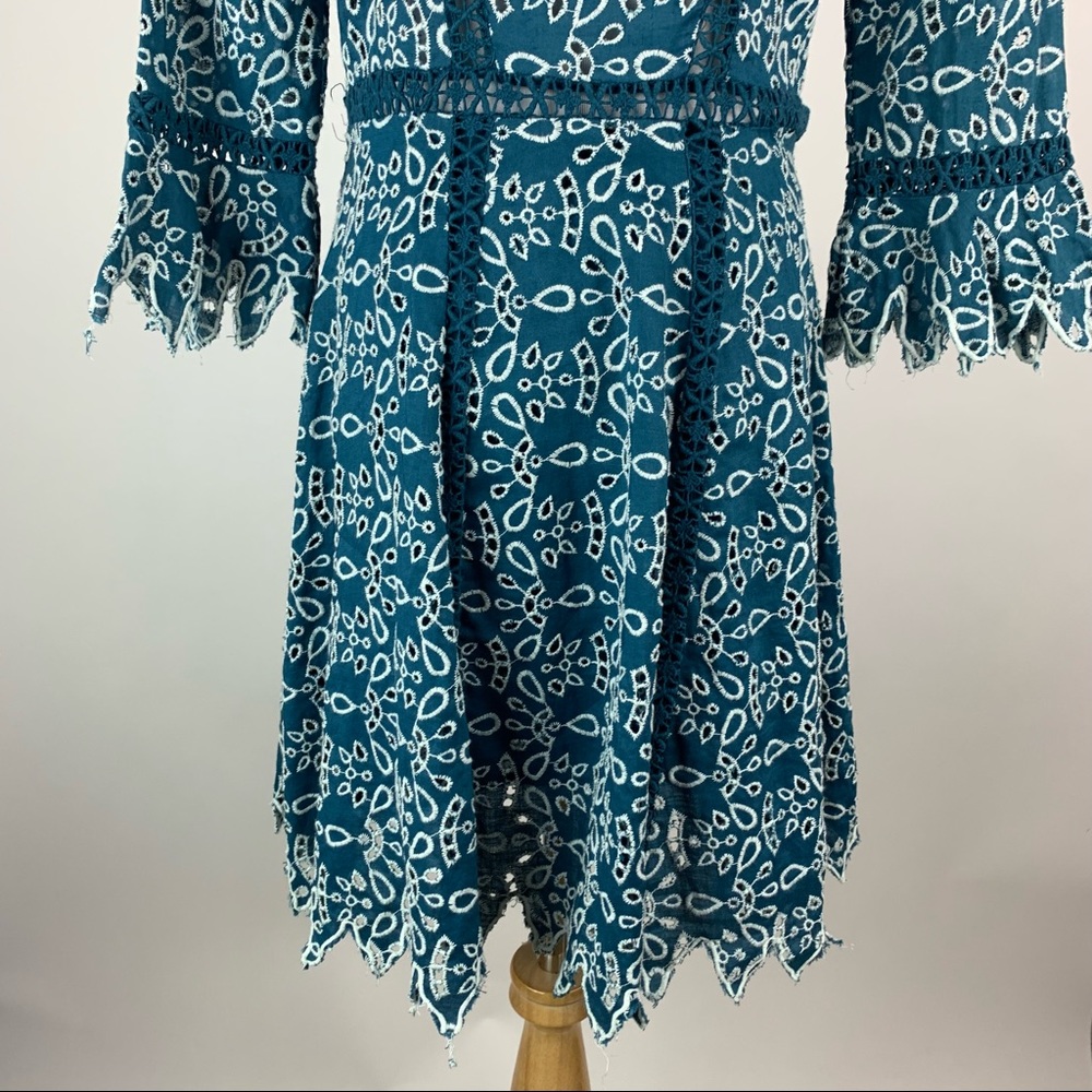 Maje Eyelet Dress Sz 2 - Picture 10 of 12